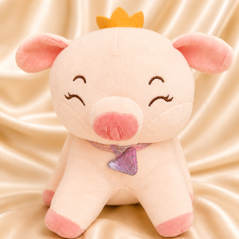 Peluche Cerdito con Corona Aprox. 20 cm