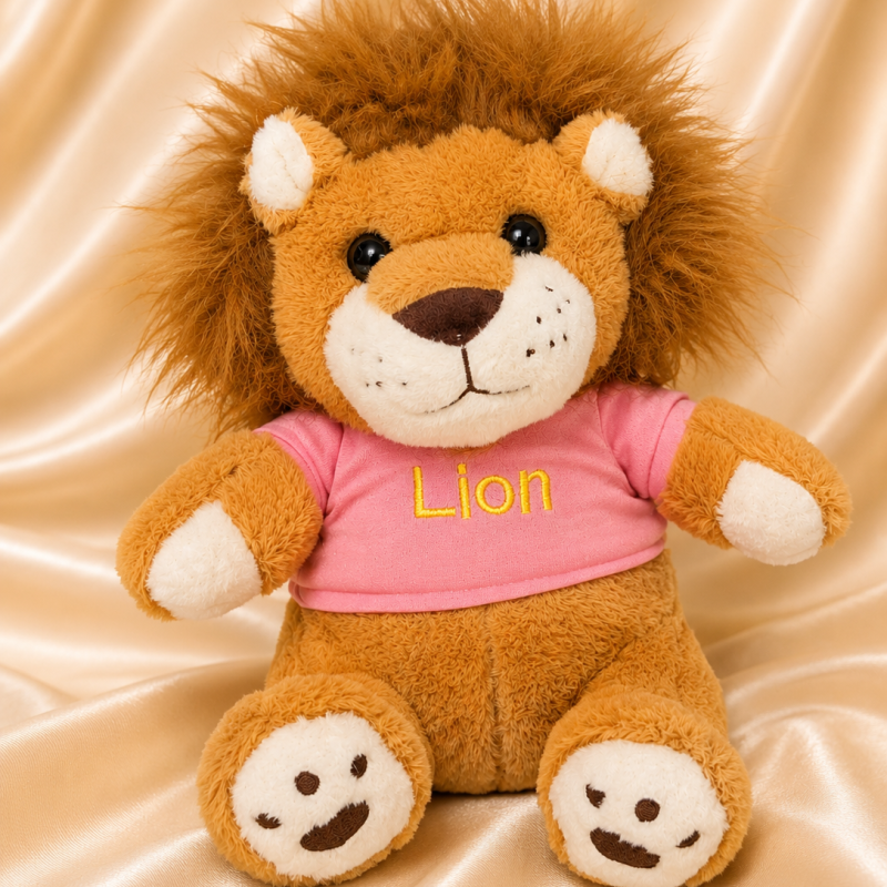 Peluche León con camiseta Aprox. 30 cm