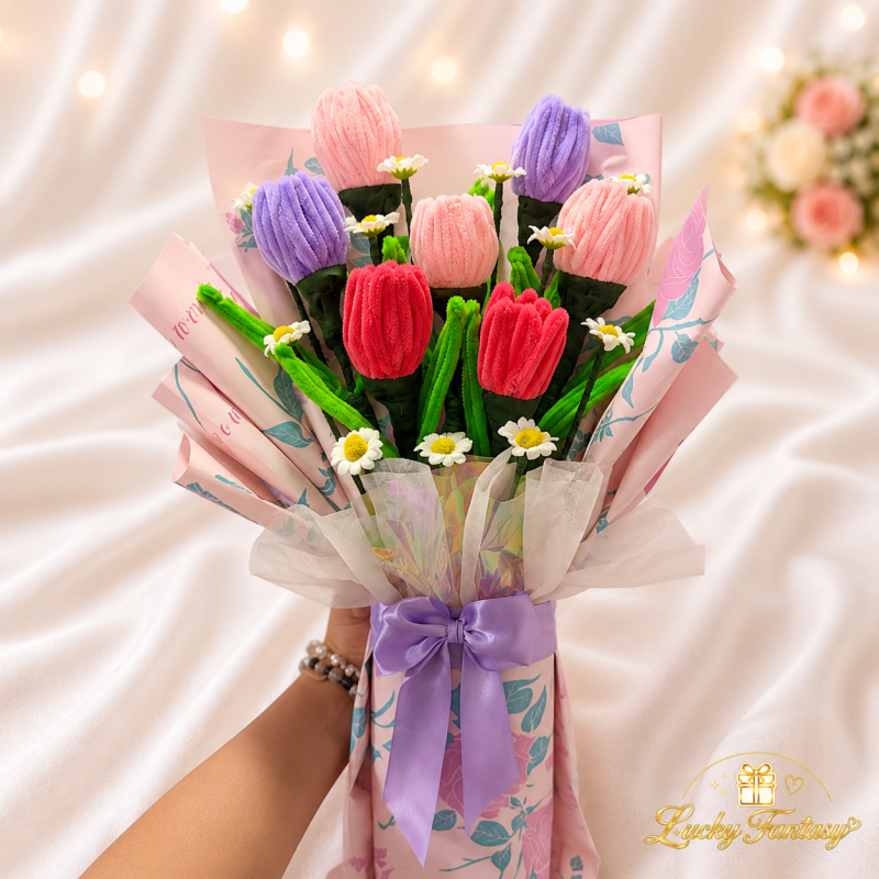 Ramo Tulipanes "Abrazos en Primavera" 💜🌷