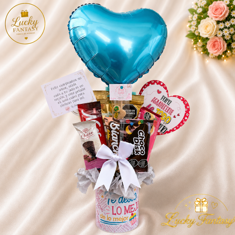 Celebra Bonito – Vaso Sorpresa con Snacks y Globo