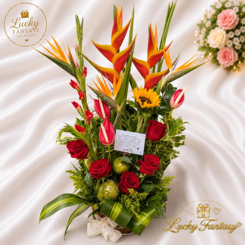 Esencia Tropical – Arreglo Floral Premium